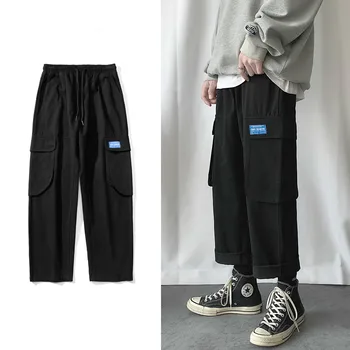 

2020 Men's Fashion Trend Work Leisure Casual Pants Male Loose Cargo Pants Wash Green/khaki/black Color Trousers Big Size M-3XL