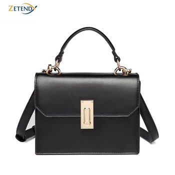 

Zetendy Fashion Small Square Bag High-quality Hardware Buckle Female Handle Bag Women Charm Wild Simple Shopping Crossbody Bags