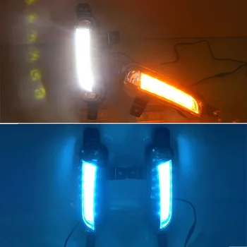 

CSCSNL 2PCS Car LED Daytime Running Light DRL For Suzuki Vitara 2015 2016 2017 2018 2019 2020 Fog lamp with yellow Turn Signal