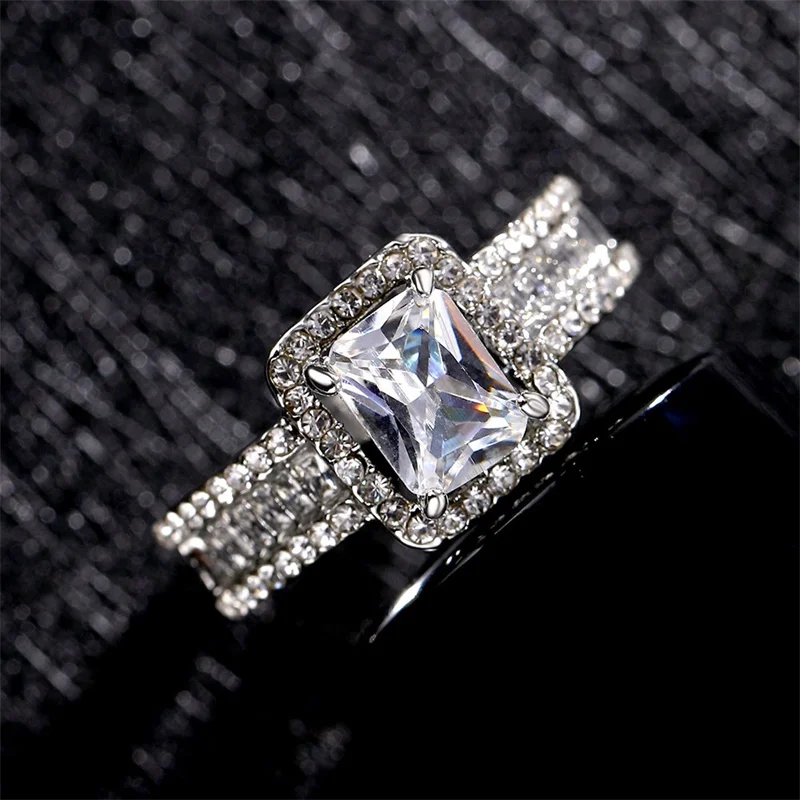 VKME бутик кольцо циркон обручальные кольца женские вечерние ювелирные изделия