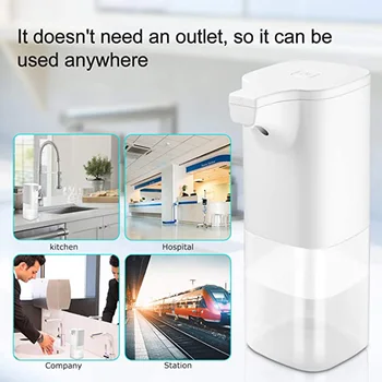 

Spot Automatic Soap Dispenser Spray with Sensor Touchless for Kitchen Bathroom Washroom Hogard