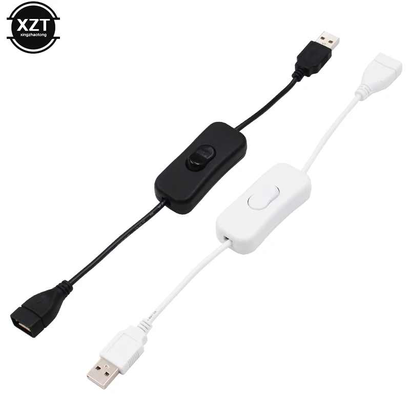 

NEW 28cm USB Cable with Switch ON/OFF Cable Extension Toggle for USB Lamp USB Fan Power Supply Line Durable HOT SALE Adapter