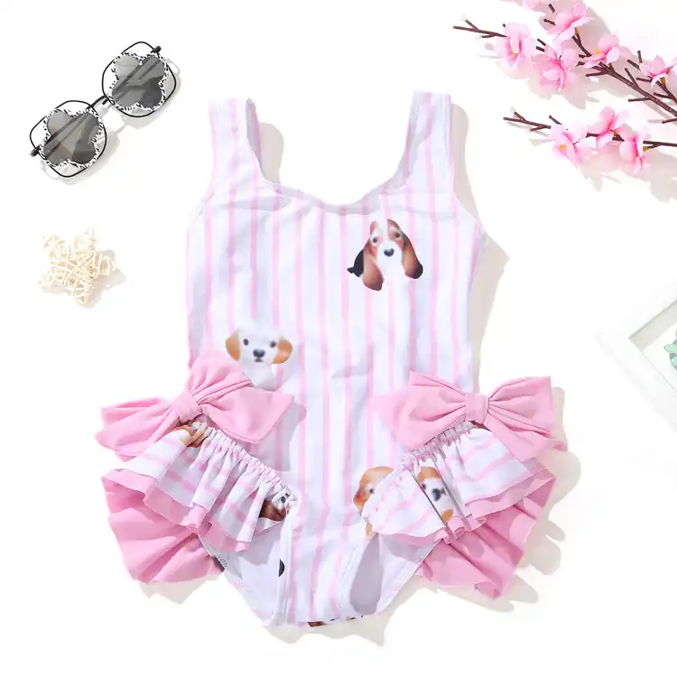 Spanish Baby Ice Cream Swimwear Little Girls Beach Suit Lovely Girls