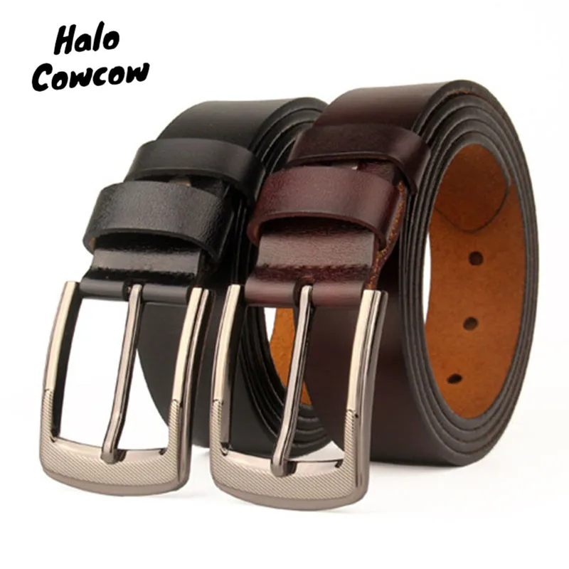 

Large Size Men's Genuine Leather 160 170cm Long Pin Buckle Belts for Man Casual Designer Belts Men High Quality Cowskin Belt
