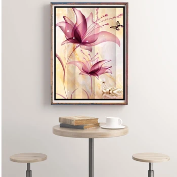 

30x40 Diy Diamond Painting 5d for Home Decor , Living Room Decoration ，FLOWER
