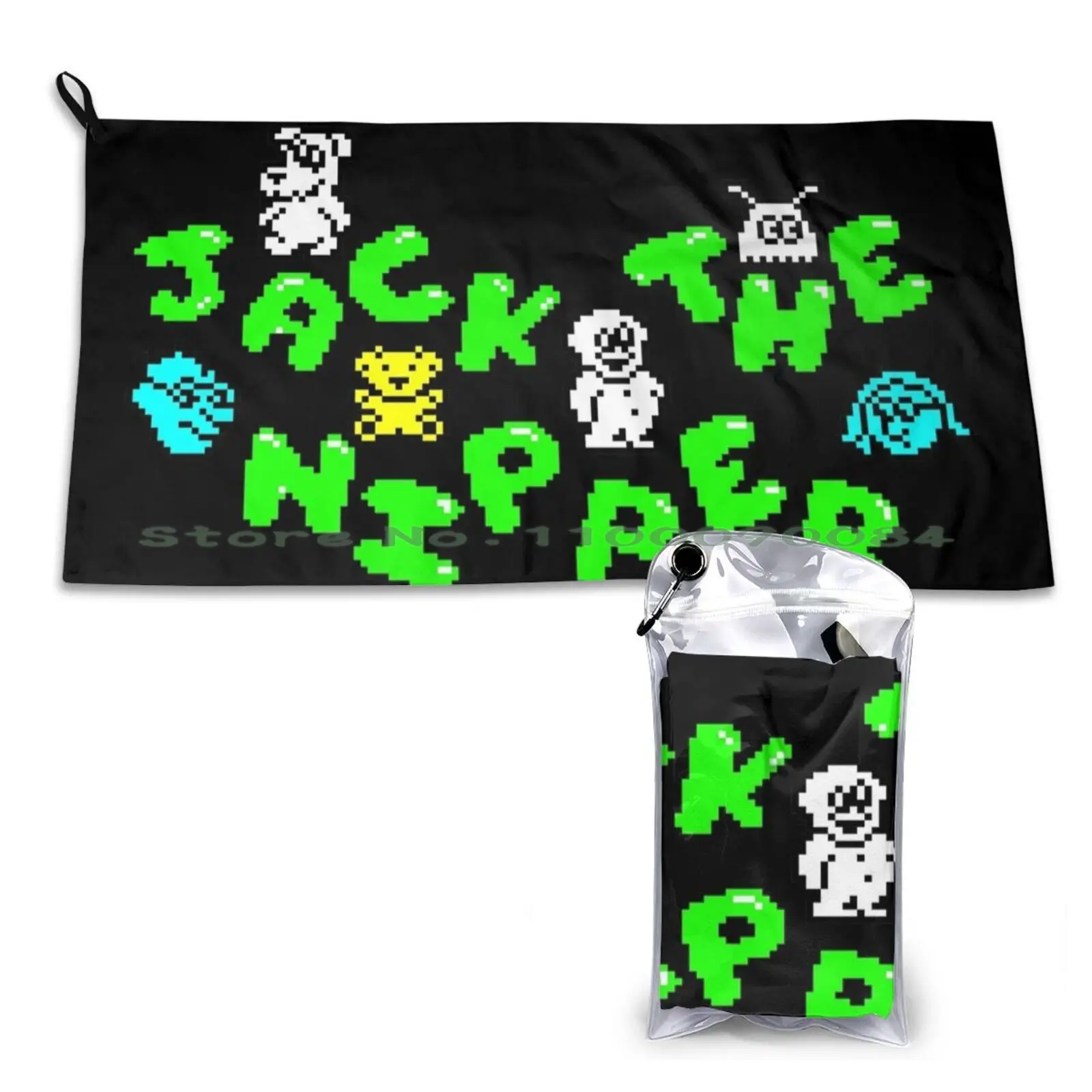 Jack The Nipper Asciugamano Ad Asciugatura Rapida Palestra Sport Bagno Portatile Astratto Grafico Clipart Stile Moderno Instagram Tumblr Etsy Artist