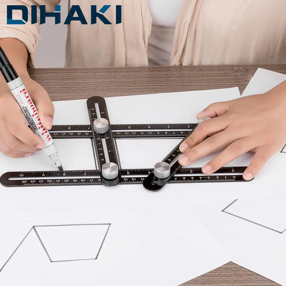 

Angleizer Template Tool Assembled Drawing Ruler Artifact Template Rulers Measuring Tool Angle Ruler Woodworking Gauges