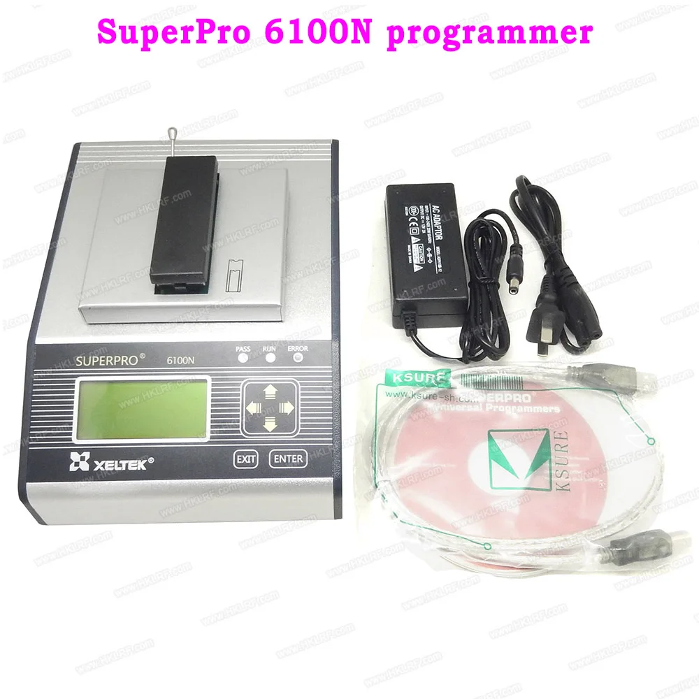 Newest XELTEK SuperPro 6100N Universal IC Chip Device Programmer With AC A dapters