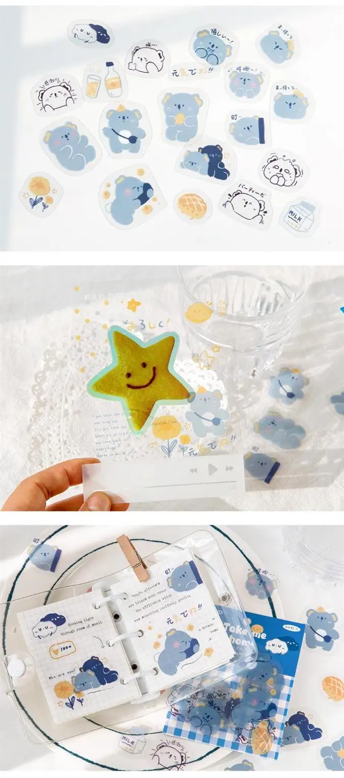 Autocollants D'animaux De Dessin Animé Pour Enfants 24 Feuilles