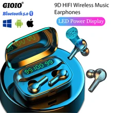 Auriculares TWS R3 con Bluetooth, auriculares inalámbricos con pantalla LED y Control táctil, Auriculares deportivos para Huawei y Xiaomi