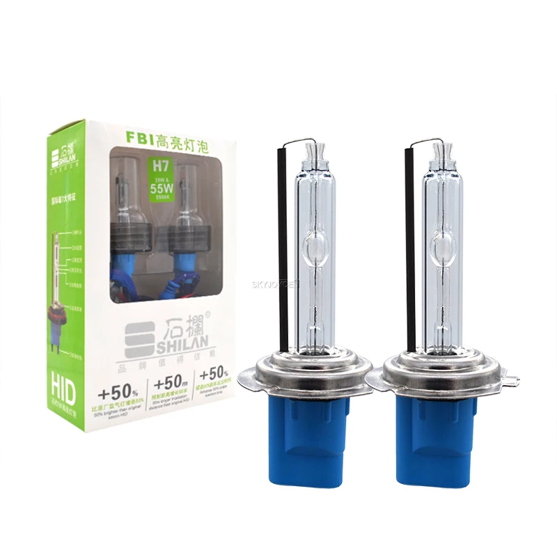 SKYJOYCE High Quality FBI 55W Xenon H7 5500K Super Bright Car Headlight Kit Xenon H1 H3 H8 H11 D2H AC Slim Fast Start HID Ballast (1)