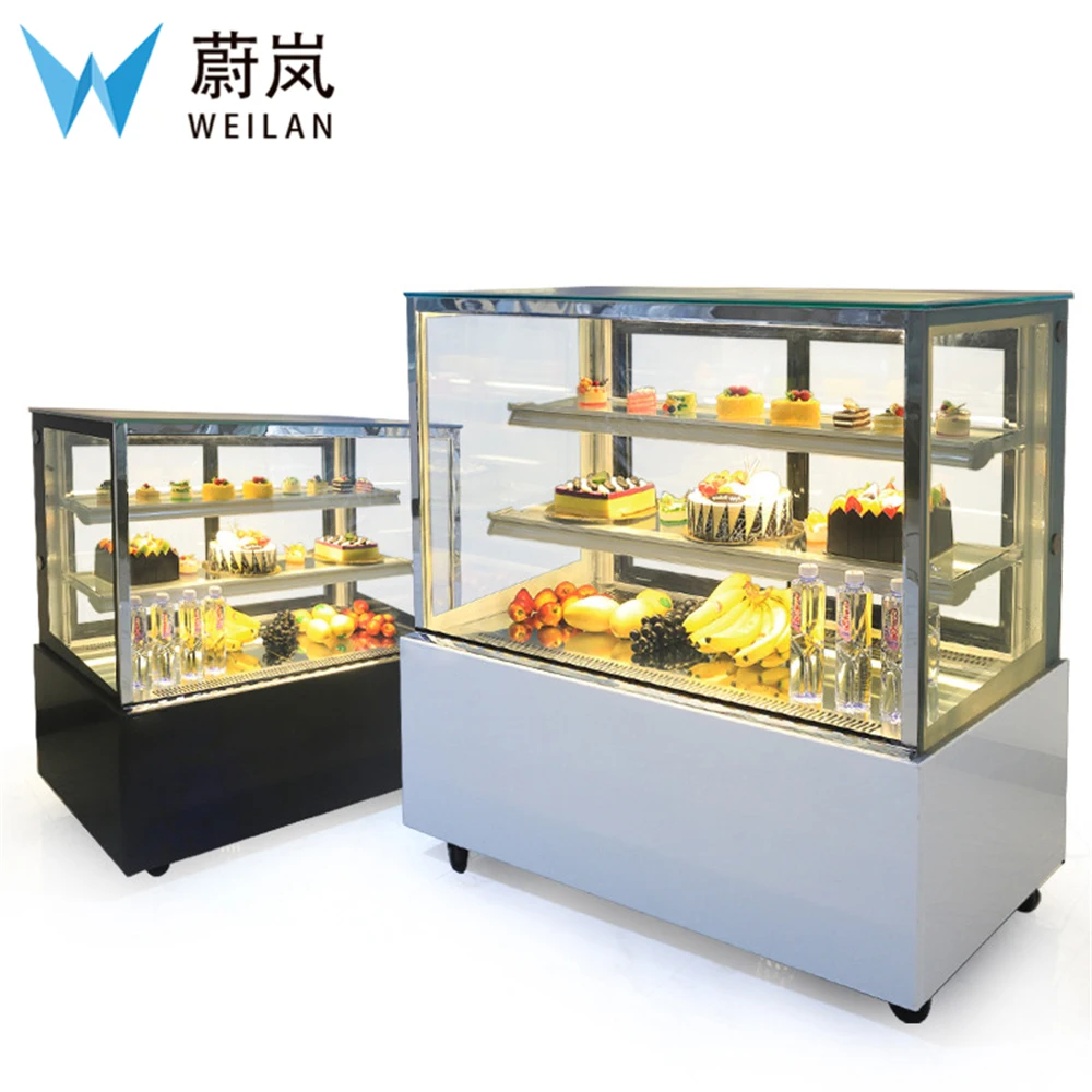 

Right Angle 0.9M Commercial Refrigerated Pie Bakery Cake Sandwich Display Fridge