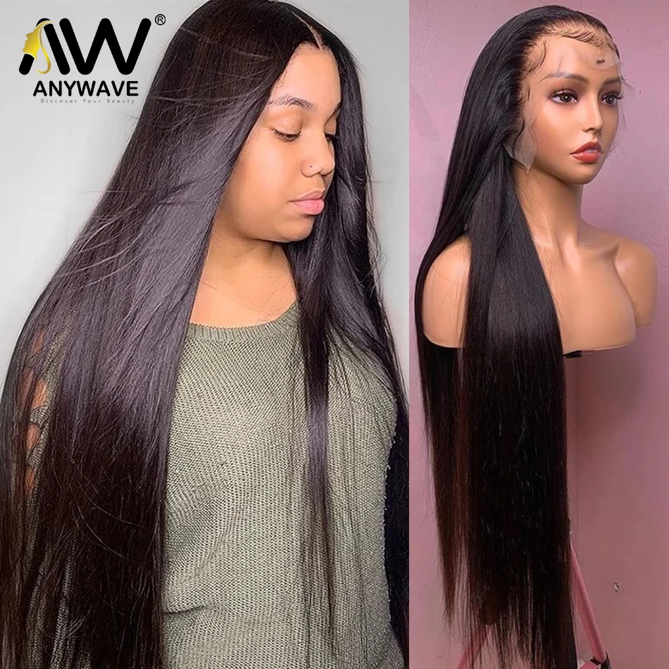 Pelucas de cabello humano brasileño Remy para mujeres negras, 28, 30 y 32 pulgadas, sin pegamento, 13x4, prearrancado, 180 de densidad