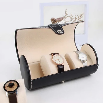 

High-grade Leather Wrist Watch Display Case Box Jewelry Storage Box with Cover Case Jewelry Watches Display Holder Organizers