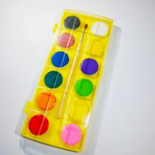 Прямая с фабрики для детей красочный Рисунок Акварель в порошке торт Гуашь 12 видов цветов