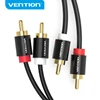 Vention 2RCA to 2RCA Audio Cable Male to Male RCA to RCA to 1m 2m 3m Cable for Home Theater DVD Amplifier Gold Plated Cable ► Photo 1/6