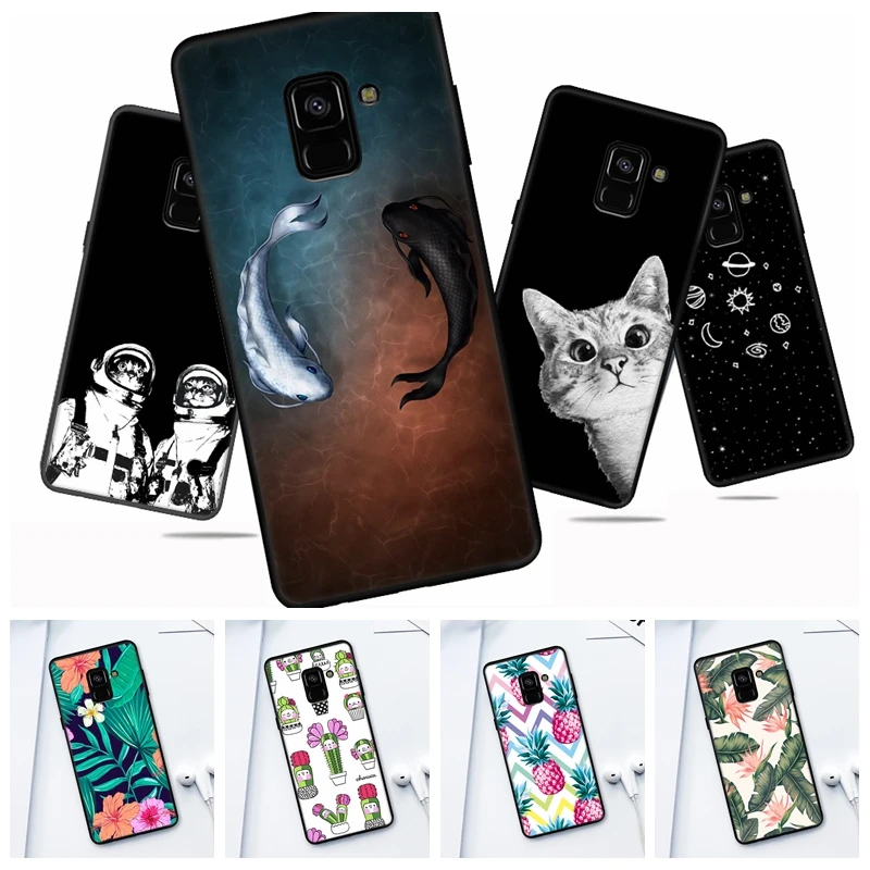 Для телефона с УФ-печатью цветочный оболочки для samsung Galaxy A3 A5 A6 A7 A8 плюс A9 звезда