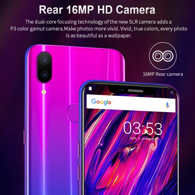 X21, 6,2 дюйма, 4G смартфон, 4 Гб ОЗУ, 64 Гб ПЗУ, Нотч экран, мобильный телефон, Распознавание отпечатков пальцев и лица, разблокировка, сотовый телефон