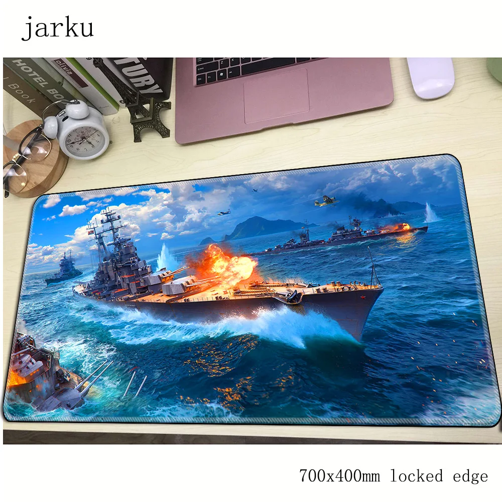 Военный корабль коврик для мыши геймер 700x400X3 мм игровой коврик для мыши большой подарок для мальчика аксессуары для ноутбука ПК эргономичный коврик для ноутбука