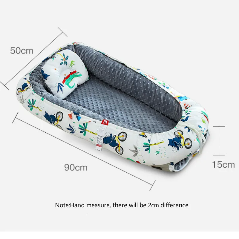 Переносная детская кроватка-гнездо, дорожная кровать для мальчиков, подушка для девочек, детская хлопковая Колыбель для новорожденных, шезлонг, детская люлька, бамперная кровать