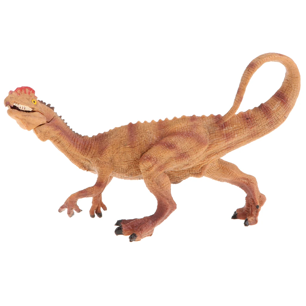 Lifelike Dilophosaurus Dinosaur Model Toy, Plastic Dinosaur for Kids and Toddlers, Educational Toy, Birthday Presents