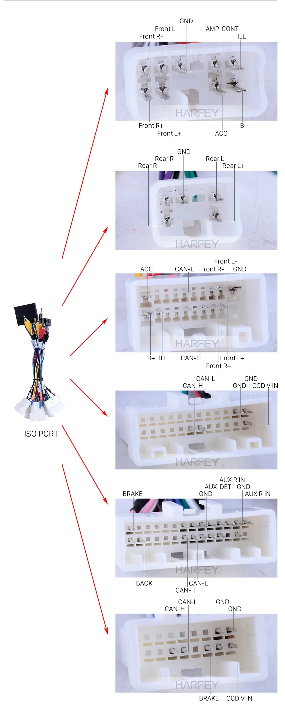 Excellent Harfey 10.1" for 2015 Toyota CAMRY Android 8.1 GPS Navigation With Radio Rearview Camera 3G WiFi Bluetooth OBD2  SWC 16