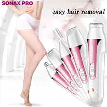 Женский эпилятор 5 в 1, электрические Женские бритвы для волос на теле, Машинка для удаления волос, триммер для бровей, эпилятор для носа, Депиляция лица