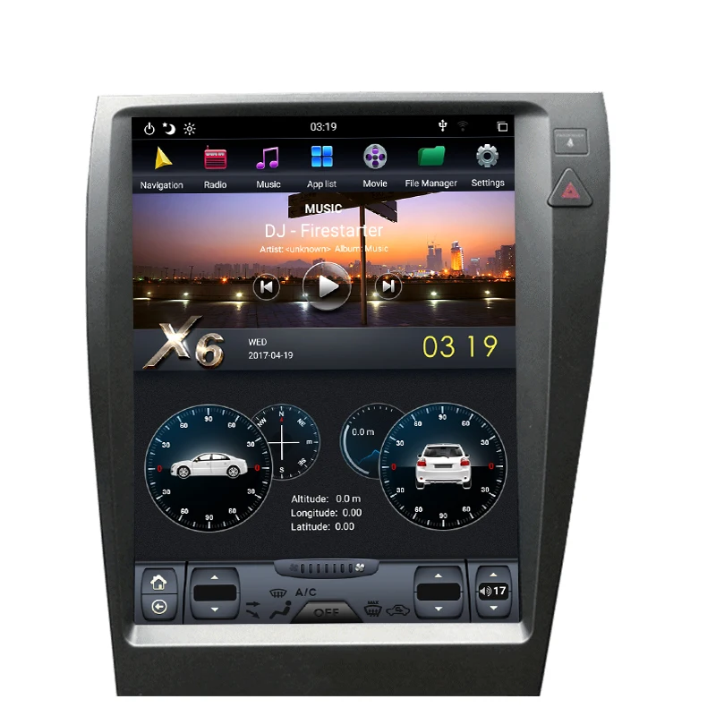 Flash Deal NAVITOPIA 12.1inch 4G+64GB Tesla Style Vertical Screen Android 8.1 Car DVD GPS Navigation for Lexus ES240 ES350 1