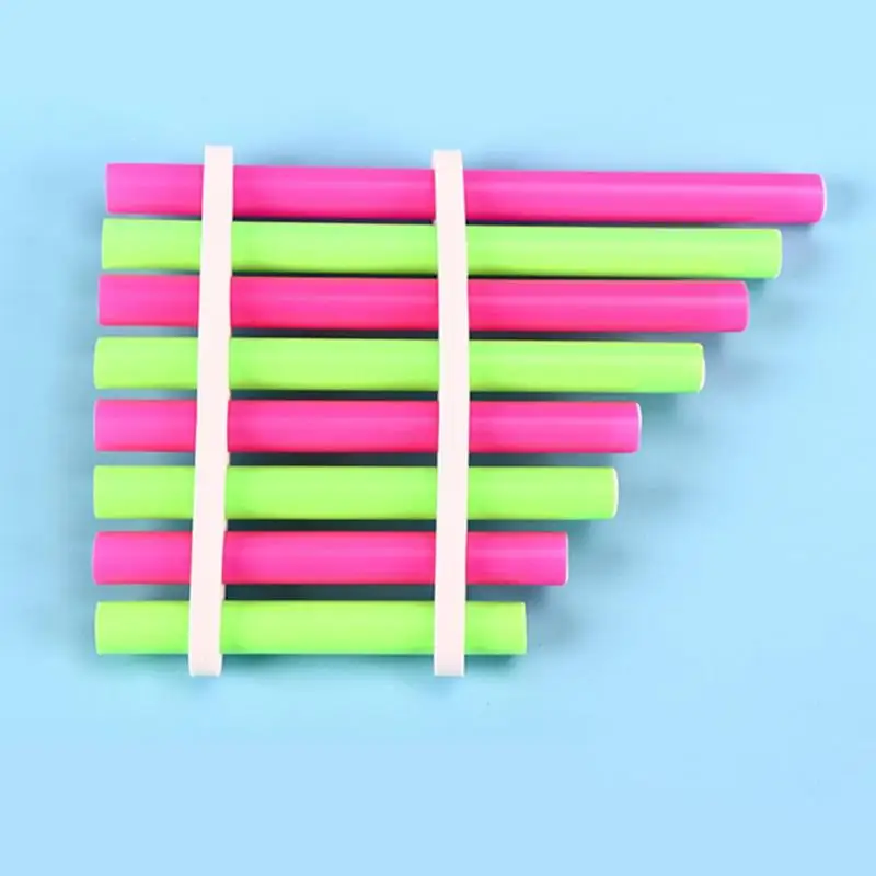 Особенно креативные Пластиковые Музыкальные игрушки Panpipe ручной работы превосходное мастерство для музыкальных инструментов школьников