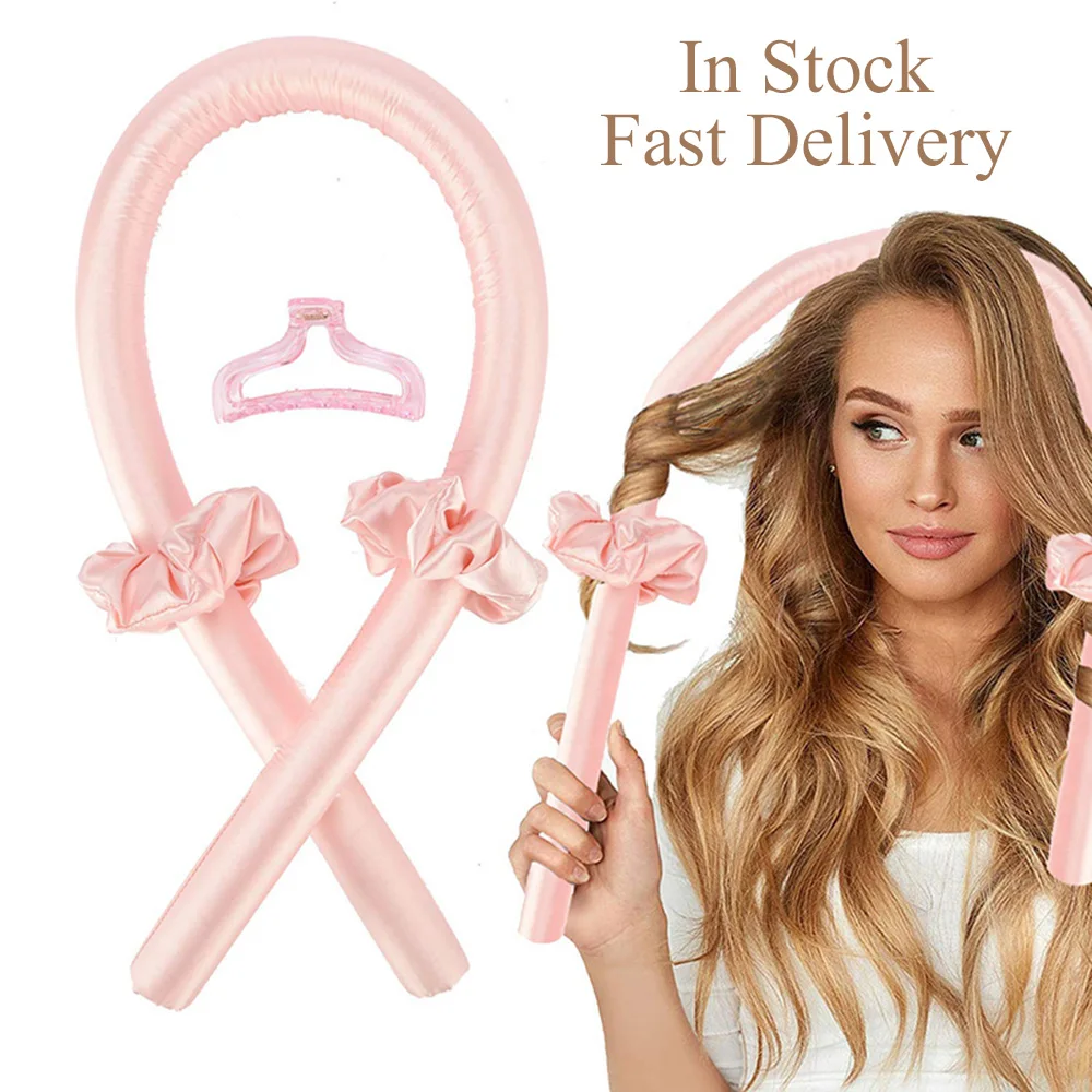 

Heatless Curling Rod Headband No Heat Curls Ribbon Hair Rollers Sleeping Soft Headband Hair Curlers Modeling Accessories