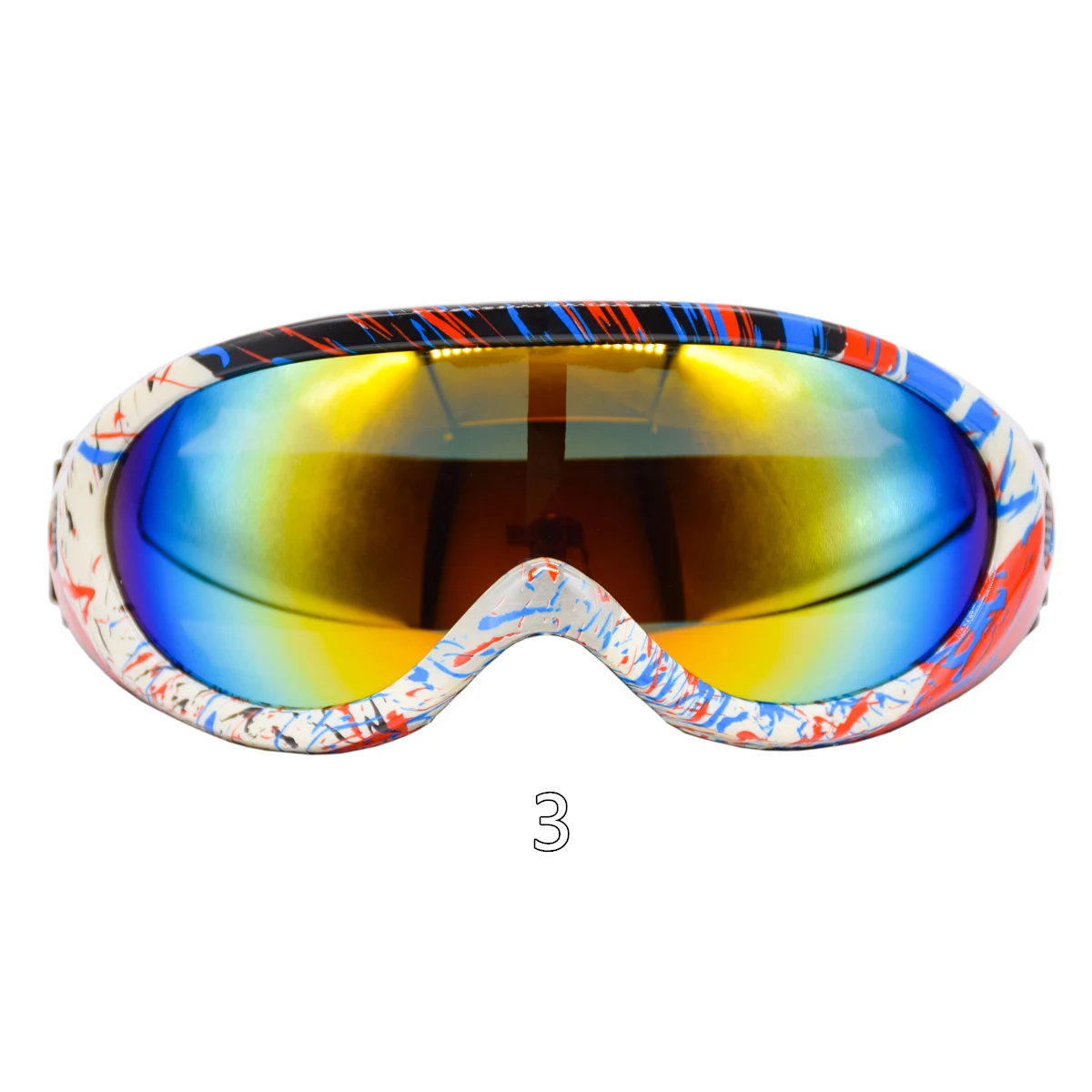 Youth Snowboard Gafas Ski Goggles Boys Girls Snow Goggle Snowboard Mask Winter oculos de neve Kids Ski Skiing Glasses Goggles - Цвет: ASGE019003 Multi