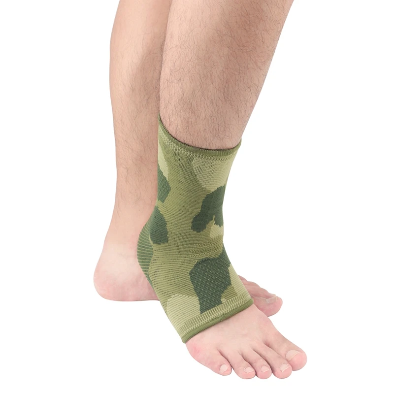 Поддержка лодыжки печатные Дышащие анти-растяжение трикотажные компрессионные ноги защитный рукав спортивные пятки покрытия носки 1 шт