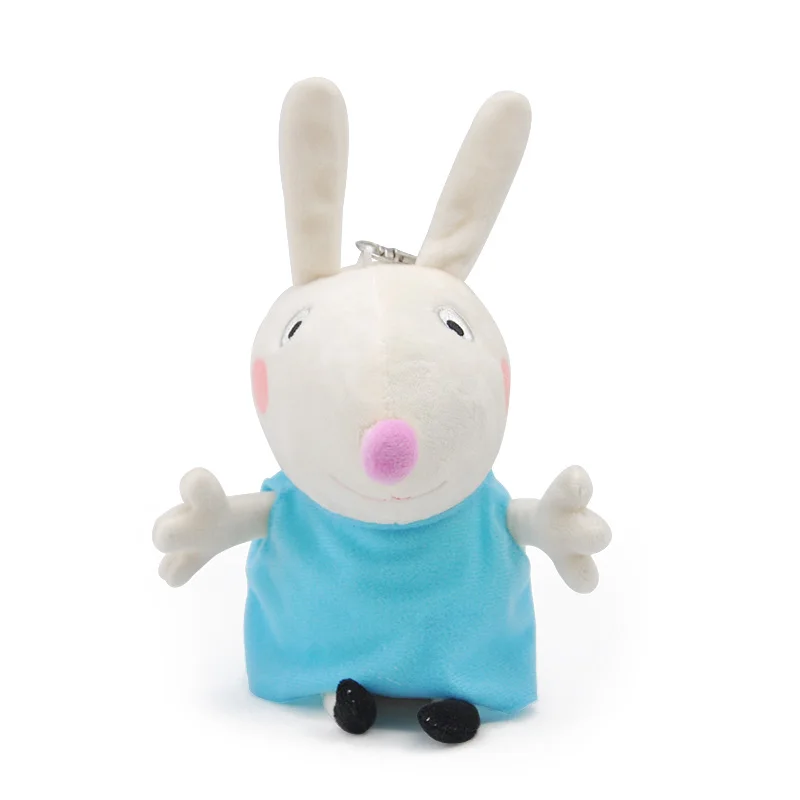 02 Peppa игрушки "Свинка" Джордж, Свинка Пеппа, Семья friend19cm Мягкие плюшевые игрушки Семья партия игрушек со Свинкой Пеппой; ко дню рождения, подарки, украшения - Цвет: 02