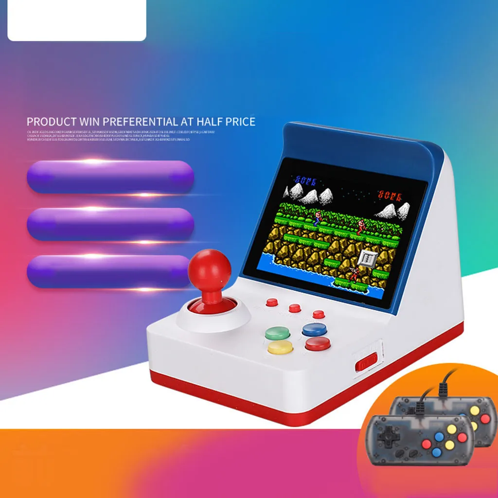 Игровая консоль для видео игровой мини-автомат 3,0 дюймов консоль классические ручные видеоигры с 2 контроллерами игры ретро игра Consola