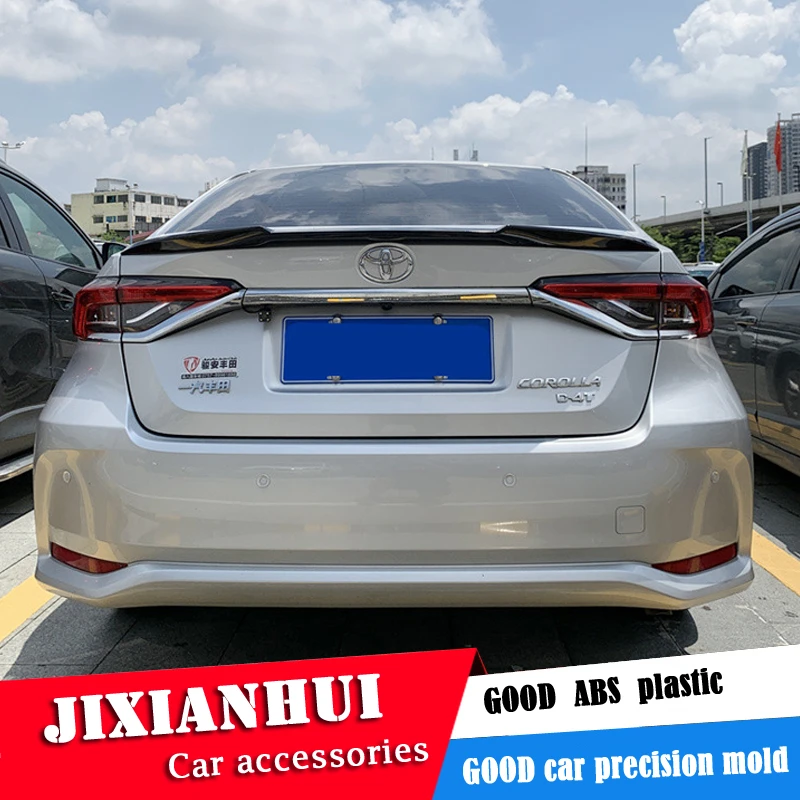 Para Toyota Corolla Spoiler 2019 2021 Corolla M4 K Spoiler Material plástico ABS alerón trasero de coche Color Spoiler alas| - AliExpress
