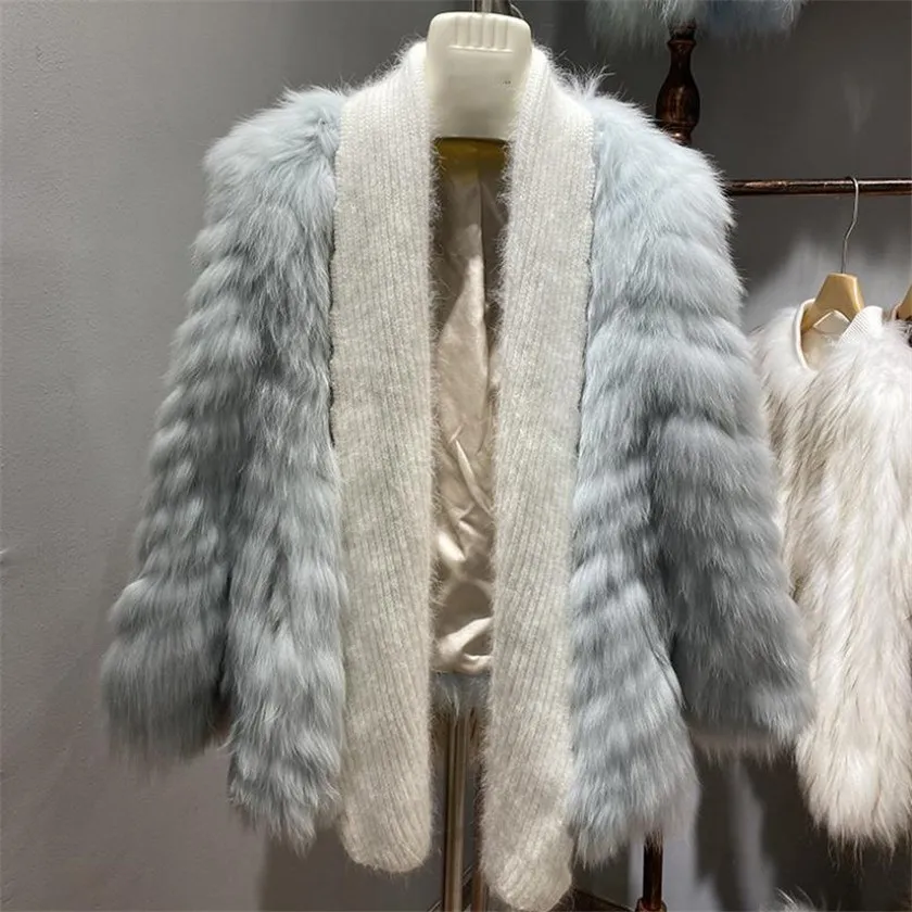 2020 winter new fur coat real fox fur full pelt