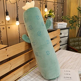 Cactus Цилиндрическая подушка для фруктов круглая мягкая моющаяся подушка для ног с растениями спальный друг дети взрослые подарок на ночь - Color: Cactus