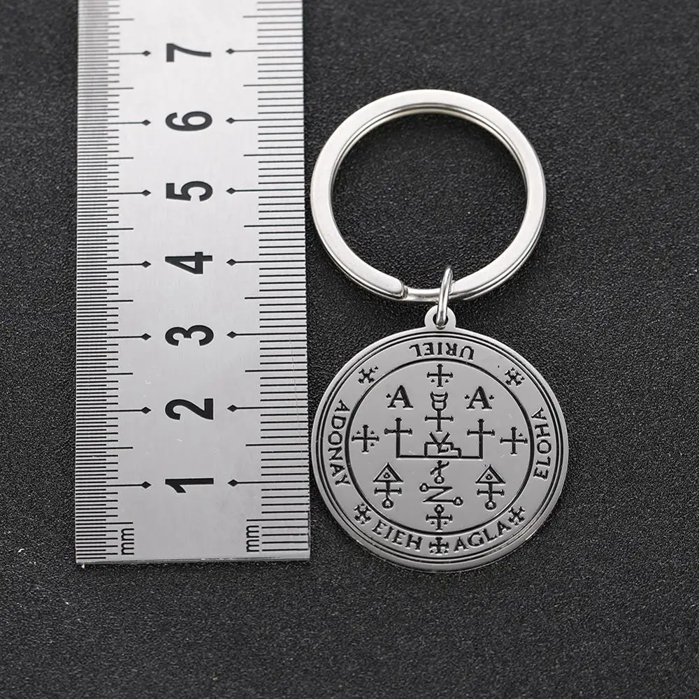 My shape Key of Solomon 316L, нержавеющая сталь, первая секунда, пятая Пентакль солнца, Юпитер, Марс, мудрый амулет, брелок, подарок
