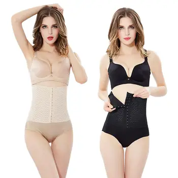 

Waist Trainer Postpartum Body Shaper Abdomen Slim Belt 3-breasted Corset