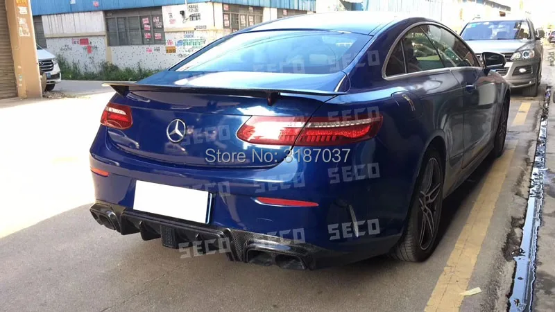 Для Benz E Class 2-купе по настоящее время E250 E300 E350 E400 углеродного волокна заднее крыло багажника спойлер крыло багажника губ загрузки крышка