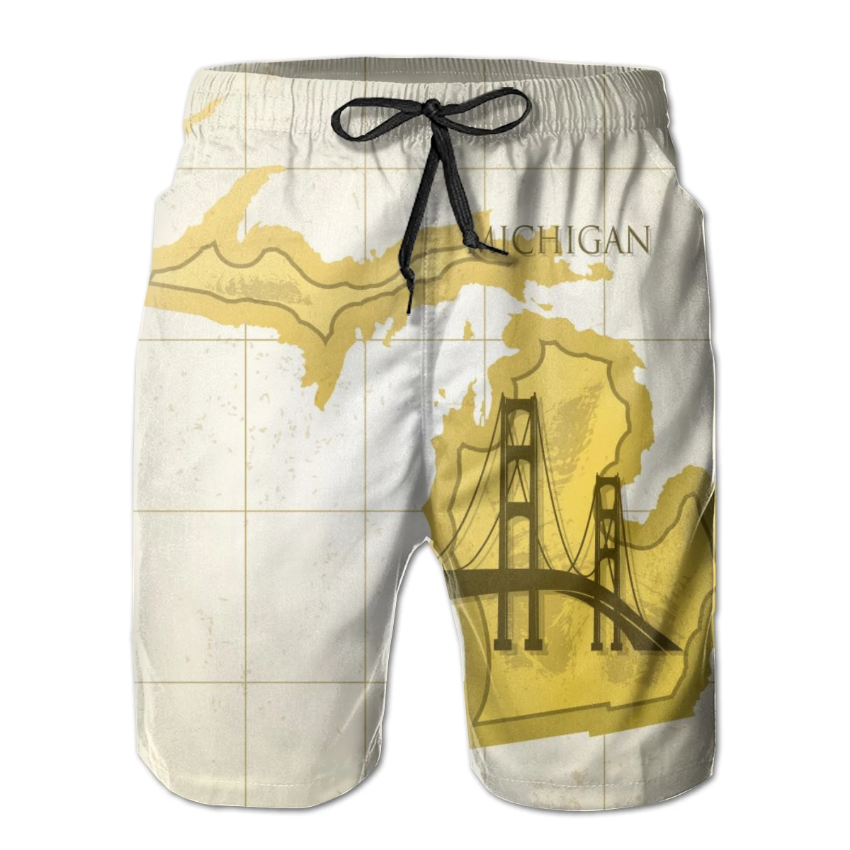 Mens Swimming Shorts Swimwear Michigan State Map Men Trunks Swimsuit Man Beach Wear Short Pants Bermuda Boardshorts | Мужская одежда