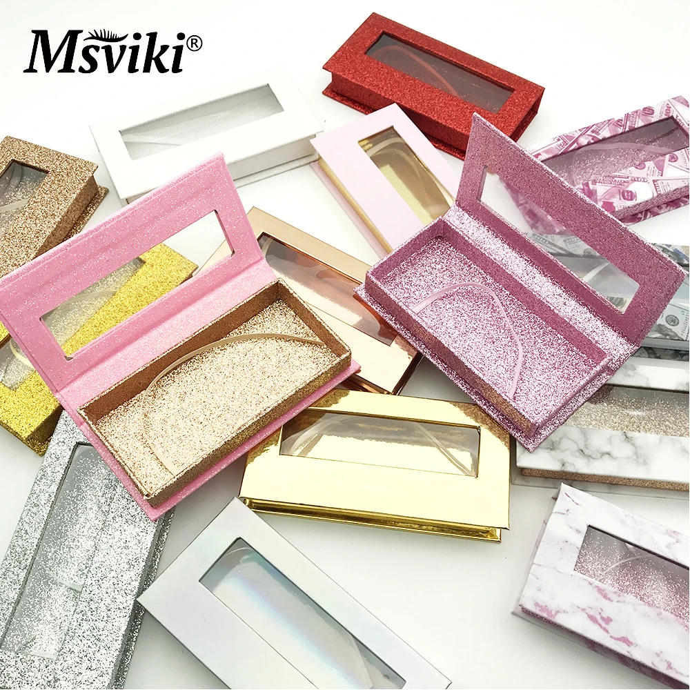 Wholesale Custom Eyelash Boxes Vendors Mink Lashes Packaging Box Fluffy