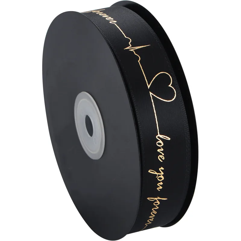 5/10m Satin Ribbon Bronzing Christmas Decorative tape DIY bow Bouquet Cake Gift Wrapping Sewing Products For Crafts Needlework satin ribbons ribbon decoration ribbon supplies