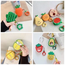 Для AirPods случае 3D мультяшный наушник чехол для Apple Airpods 2 забавные интимные аксессуары защитную крышку с палец кольцо ремень