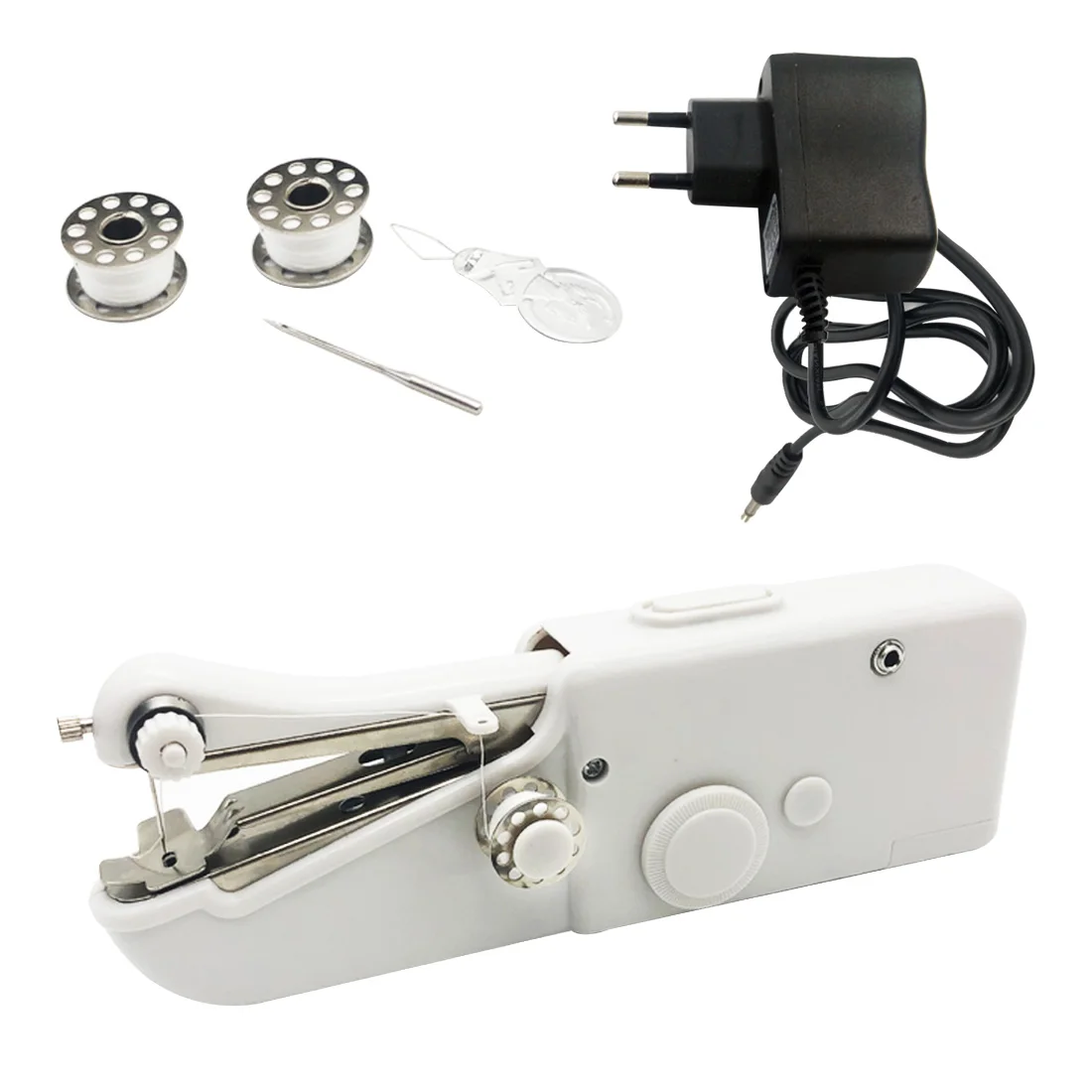 Portable Household Mini DIY Handheld Sewing Machine Quick Stitch Sew Needlework Cordless Clothes Fabrics Sewing Machine