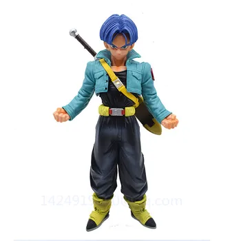

25CM Anime Dragon Ball Torankusu Trunks Super Saiyan Battle Version PVC Action Model Collectible Toy Statue Free Shipping G496