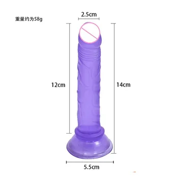 Translucent Soft Jelly Big Dildo Realistic Fake Dick Penis Butt Plug Sex Toys for Woman Men Vagina Anal Massage Dildo Sex Toys 3