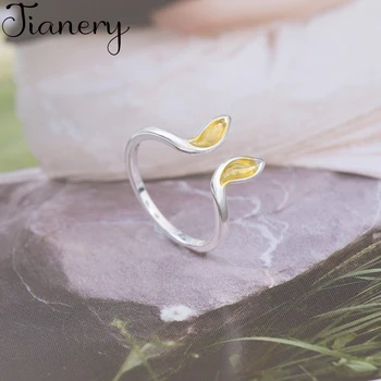 

JIANERY Vintage 925 Sterling Silver Rabbit Ear Rings For Women Men Big Adjustable Rings Wholesale 2019