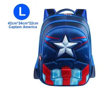 

New 3-12 Year Old School Bags For Boys Waterproof 3D Backpacks Batman Child Book bag Kids Shoulder Bag Satchel Knapsack