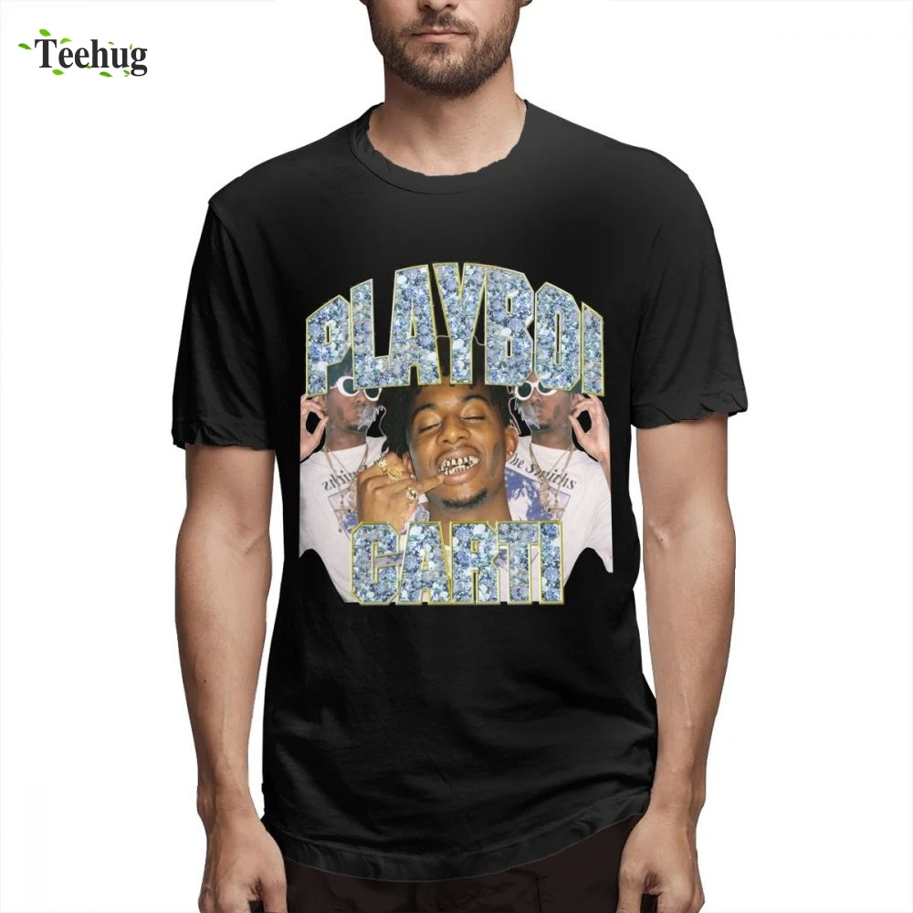 Playboi Carti Винтажная футболка с коротким рукавом, новый дизайн для мужчин, популярная качественная хлопковая футболка для мужчин